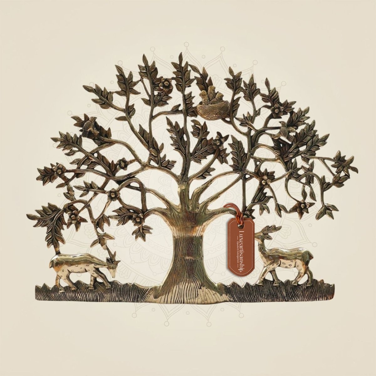 Brass Tree of Life Wall Art - kalpavriksha