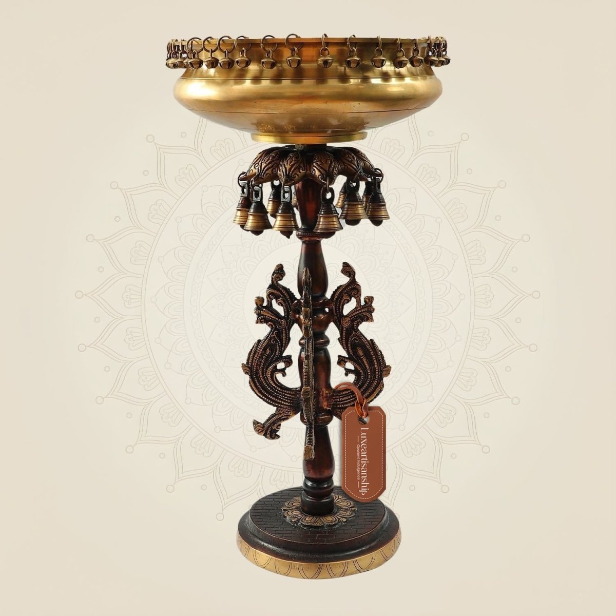 Handmade Brass Urli with Stand