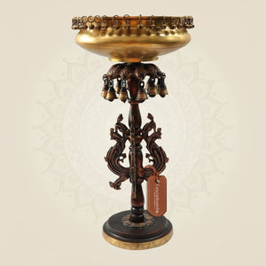 Handmade Brass Urli with Stand