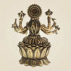 Brass Varaha Dev on Lotus – A Sacred Form of Strength - Luxeartisanship