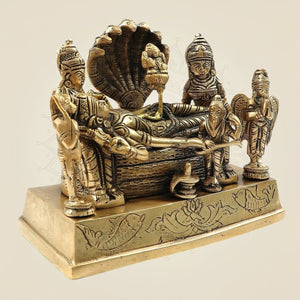 Vishnu with Brahma, Sridevi, Bhudevi, Garuda & Narad - 5.5"