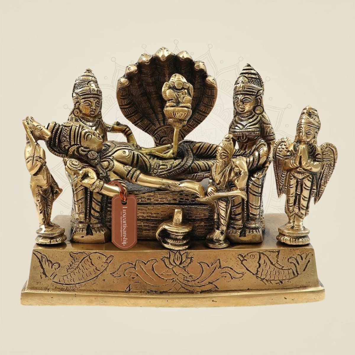 Brass Vishnu Parivar Idol