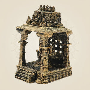 Bronze Ganesh Shrine Statue 2"– Temple - Style Vinayaka Murti - Luxeartisanship