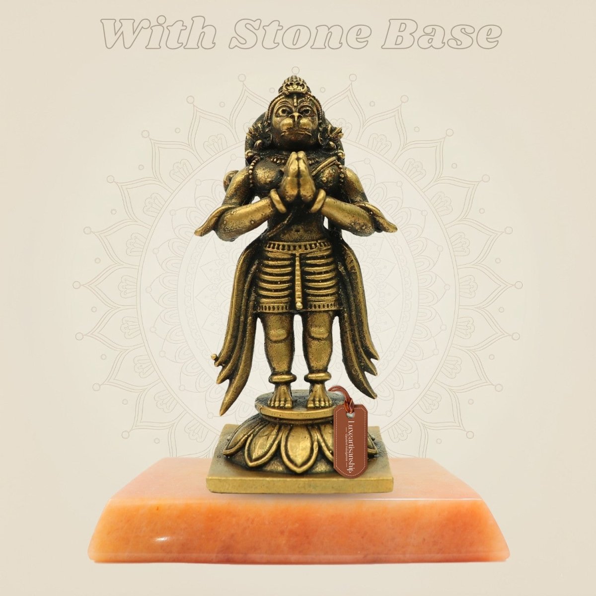 Bronze Garuda Statue with gemstone base