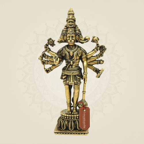 Bronze Panchmukhi Hanuman Idol 4.5" – Murti for Protection