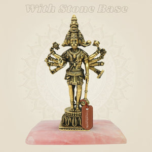 Handmade hanuman ji idol with stone base