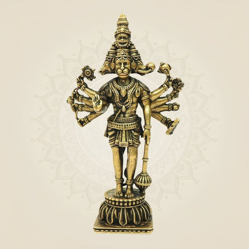 Bronze Panchmukhi Hanuman Idol 4.5" – Murti for Protection