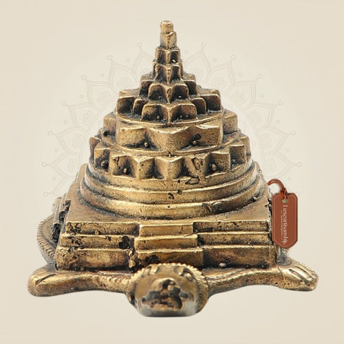 Bronze Tortoise Meru Yantra – Vastu Wealth & Positive Energy Symbol