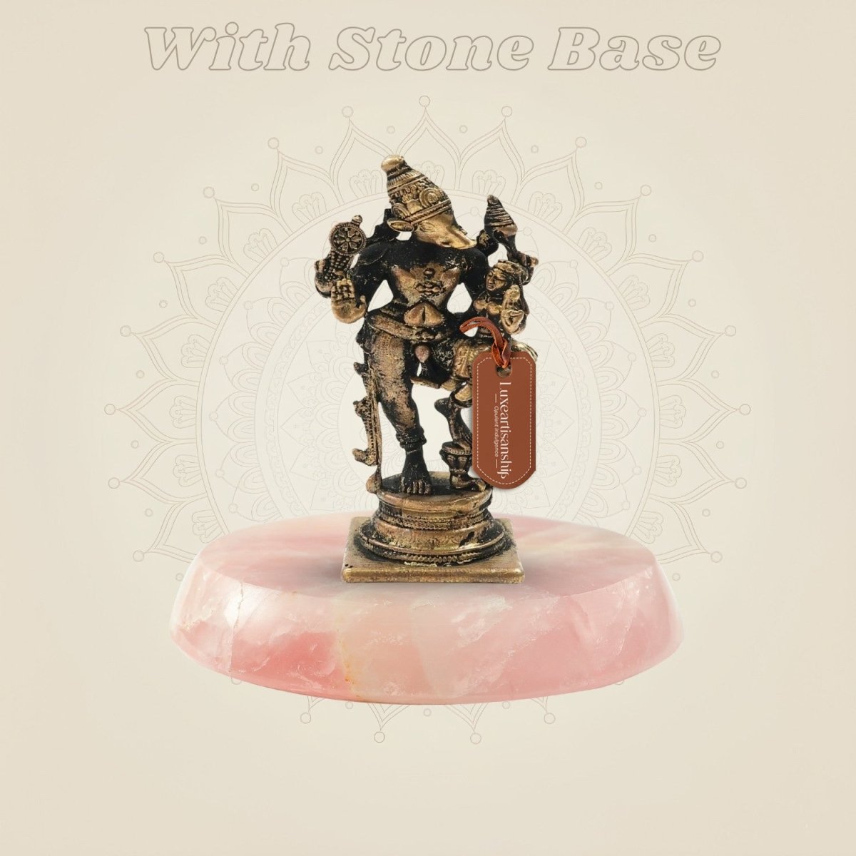 Panchaloha Statue on gemstone