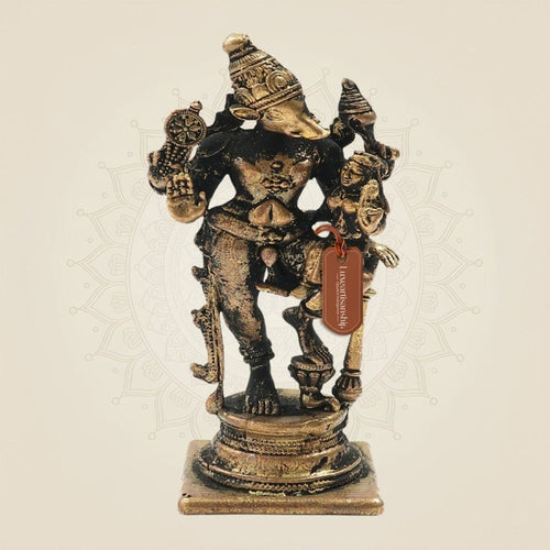 Bronze Varaha Swamy Idol with Lakshmi Devi – Panchaloha Statue
