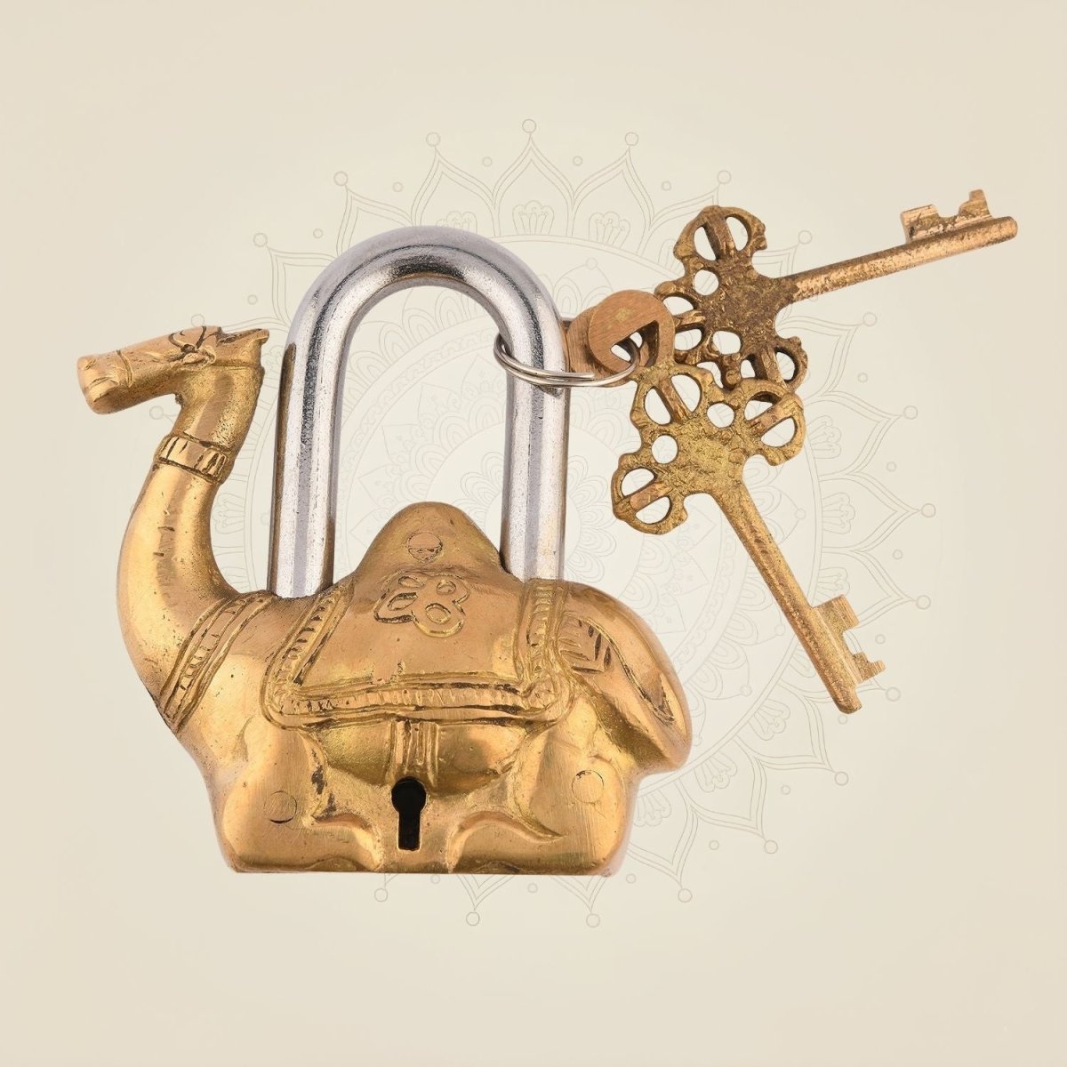 Vintage Handcrafted Padlock for Antique Decor