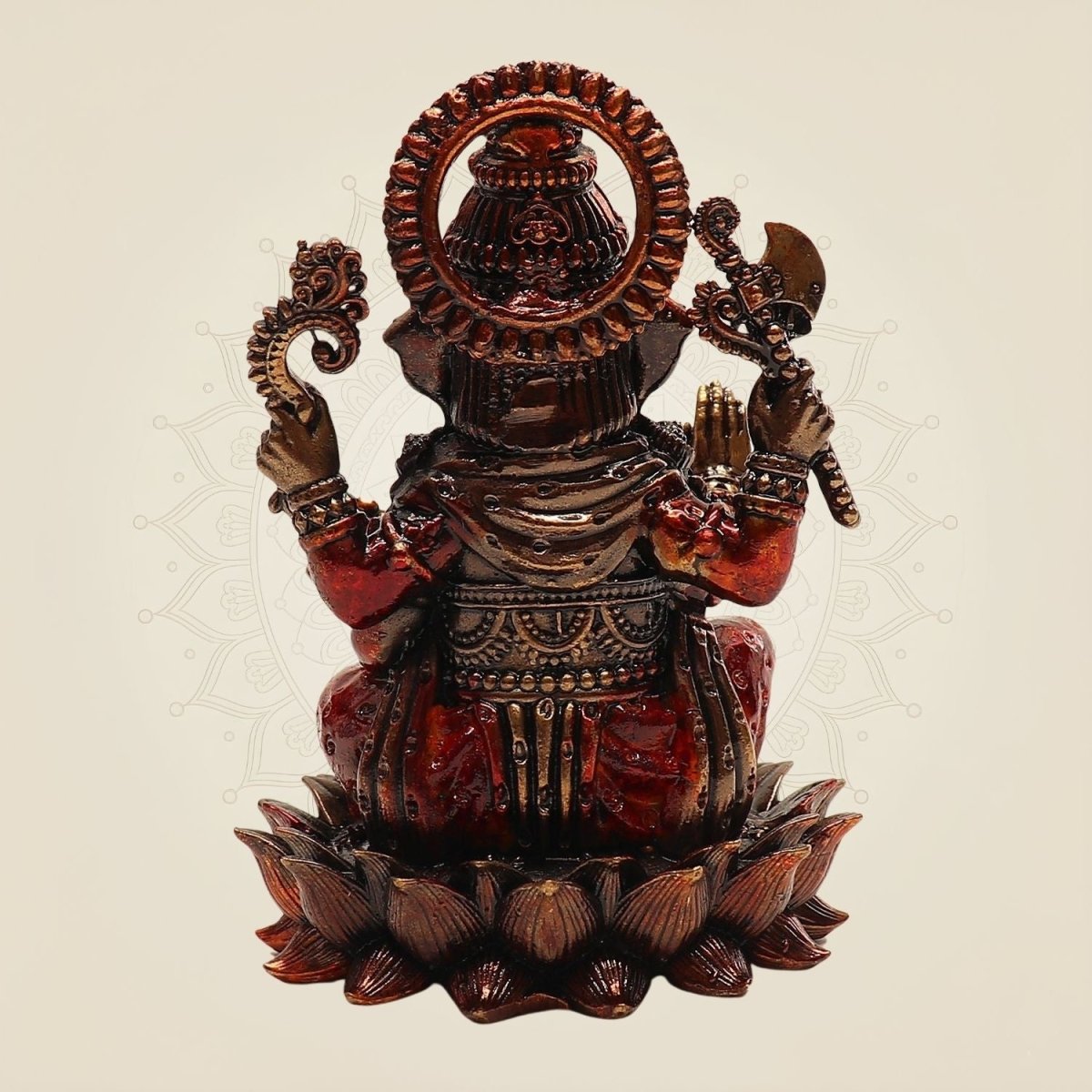 Chaturbhuj Ganesha Brass Idol