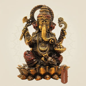 Chaturbhuj Ganesha Brass statue