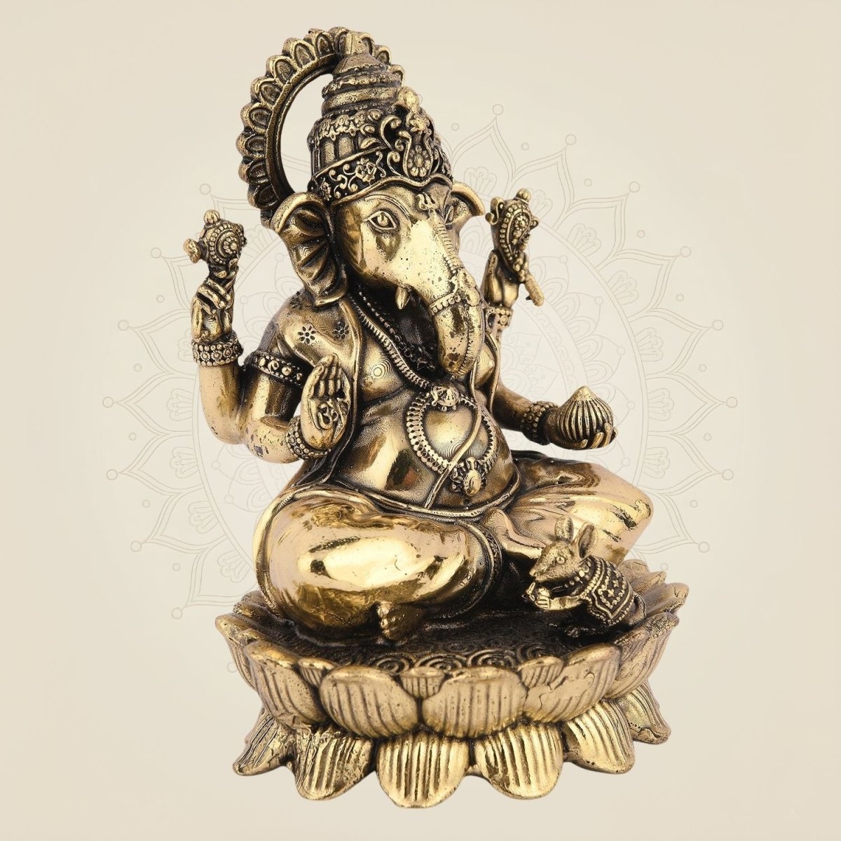 Handcrafted Murti, Lightweight Pure Brass Statue