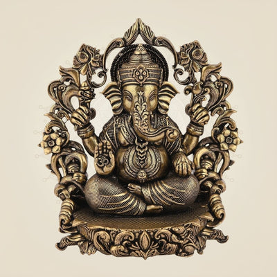 Chaturbhuj Ganesha with Darbaar Idol – 3.75