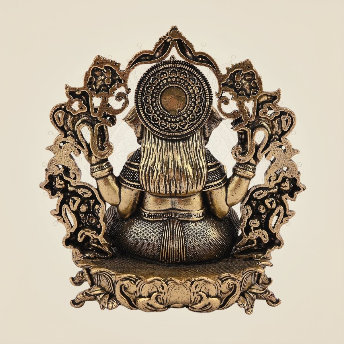 Brass Murti of Chaturbhuj Ganesha