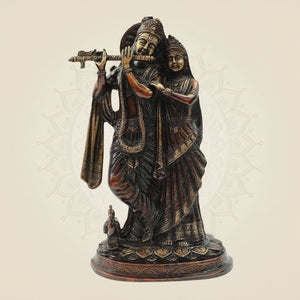 Colore Brass Radha Krishna Statue