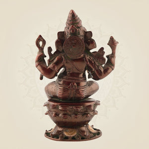 Colored Sitting Ganesha Idol