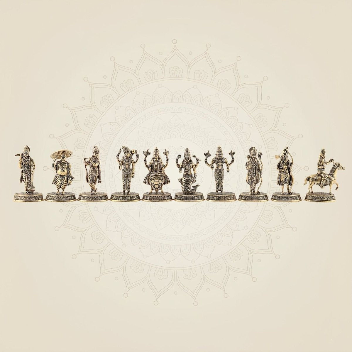 Dasavatharam Brass Set – 10 Avatars of Vishnu