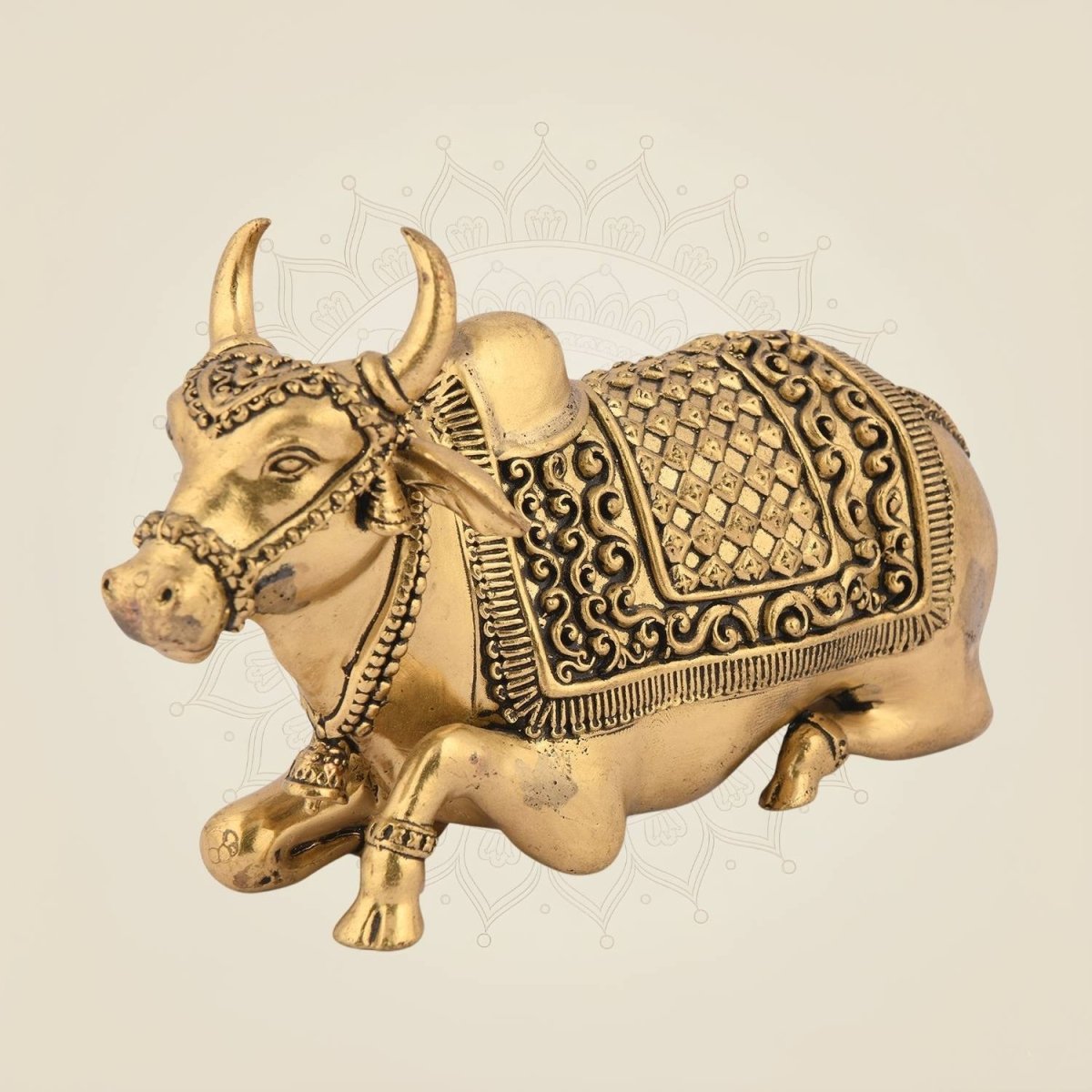 Brass Nandi Statue 2.75"