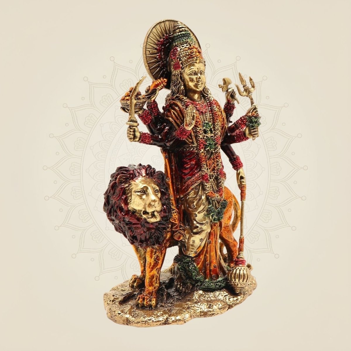 Durga Mata on Lion Idol