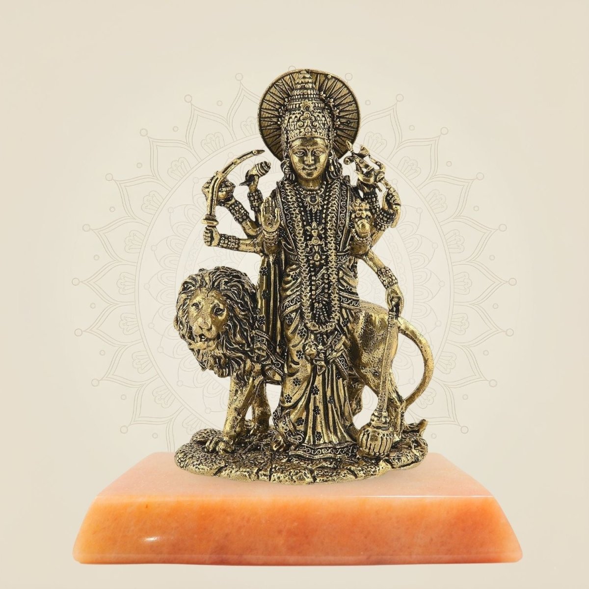 Brass Idol with Stone base