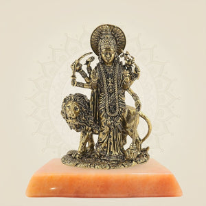 Brass Idol with Stone base