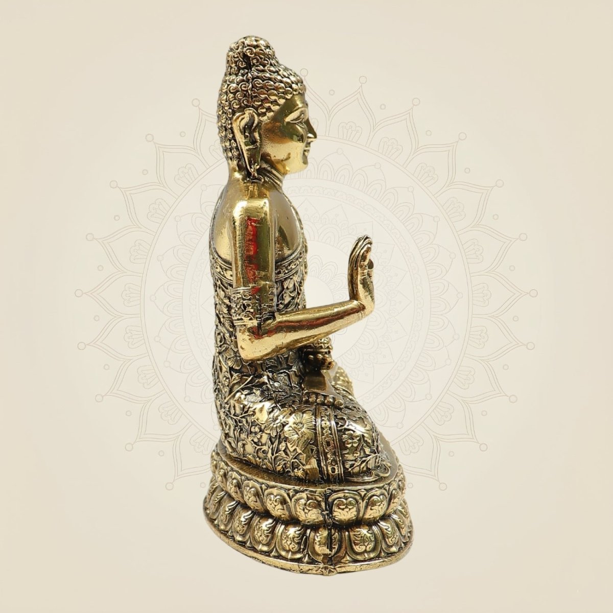 Brass Buddha Idol Handcrafted Statue Of Peace Balance brass-buddha-idol-handcrafted-statue-of-peace-balance