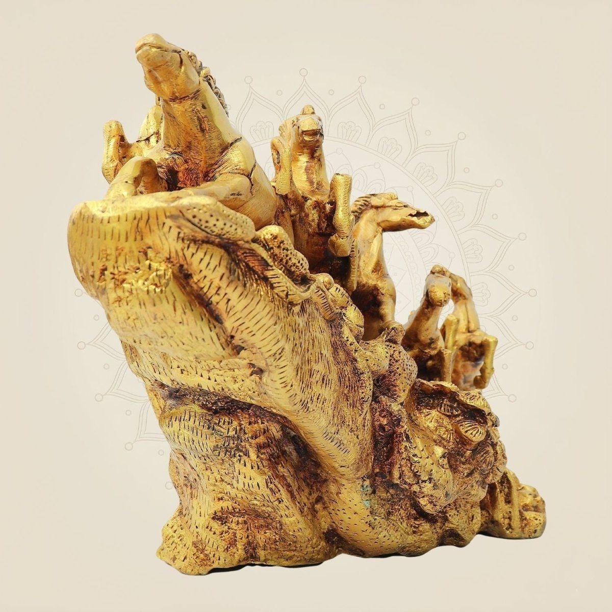 Handcrafted Golden Decor for Wealth & Success