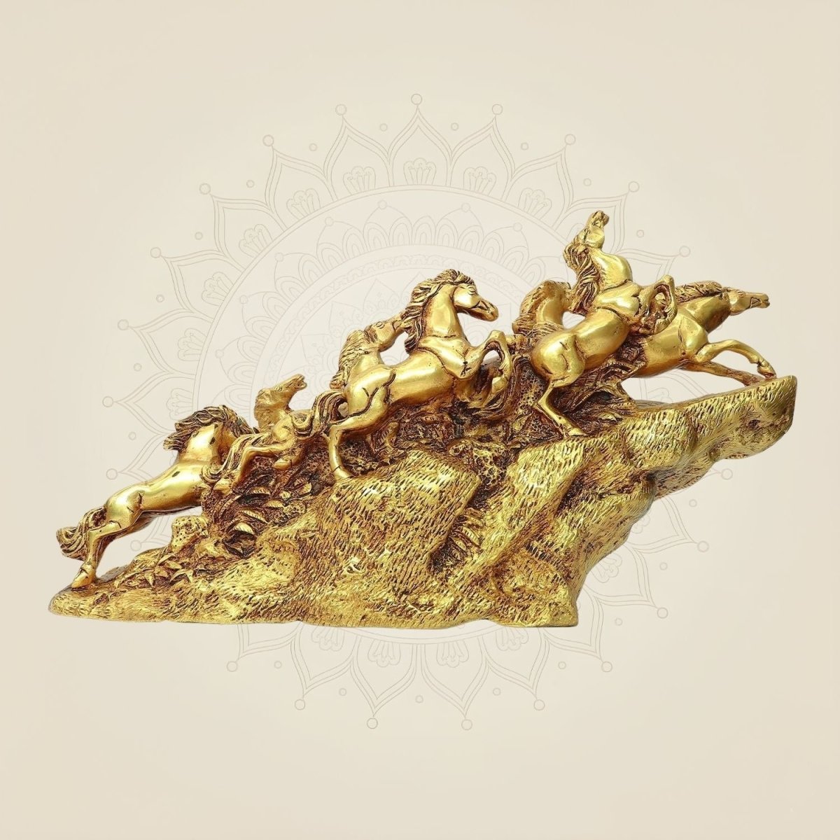 Brass Elegant Vastu Horse Statue 10.5"