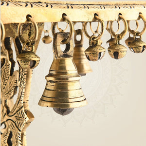 Brass Chowki with Ghungroos