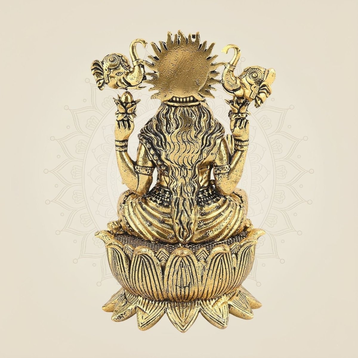 Brass Gajalakshmi Statue