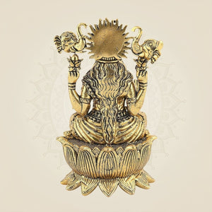 Brass Gajalakshmi Statue