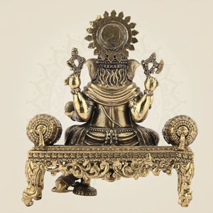 Ganesh Sculpture on Singhasan