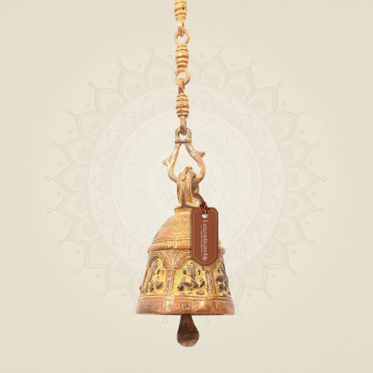Ganesha Brass Ghanti for Mandir