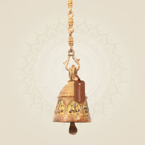 Ganesha Brass Ghanti for Mandir