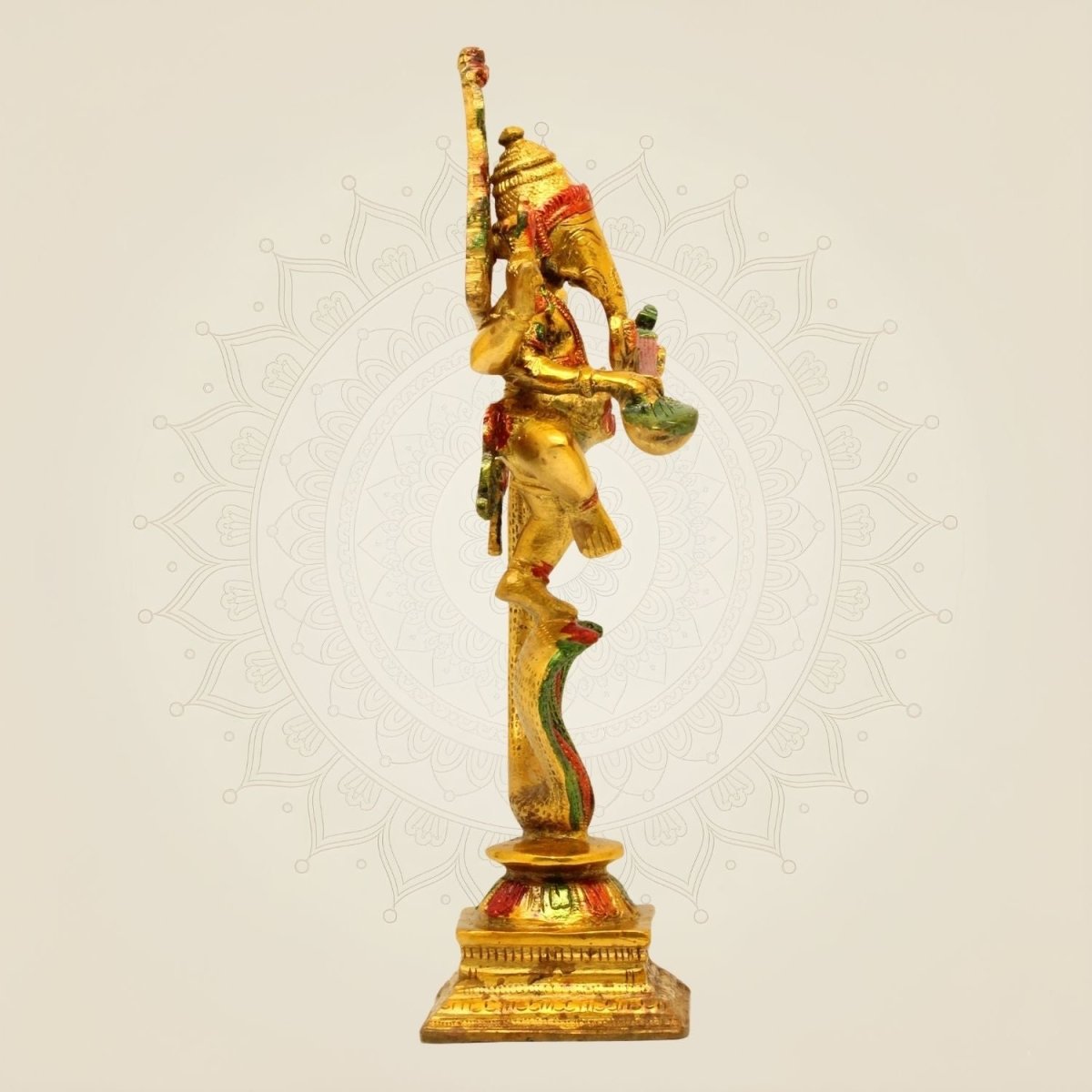 Brass Ganesha Dancing Sculpture