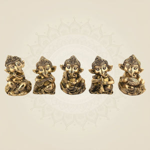 Ganesha Musician Set of 5