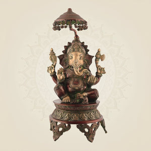 Ganesha with Umbrella – 18.25"
