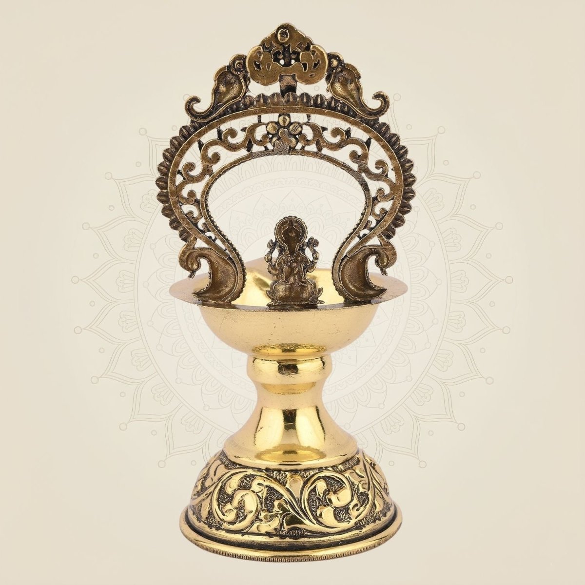Divine Ganpati Maharaj Brass Diya