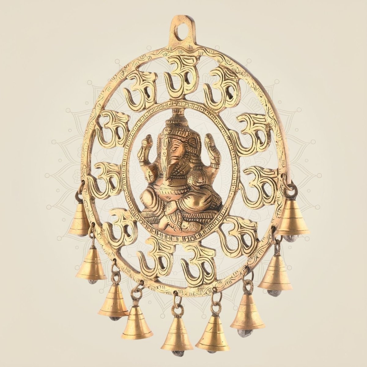 Brass Ganesha Om Wall Art