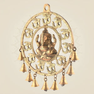 Brass Ganesha Om Wall Art