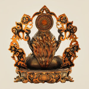 Colored idol of Goddess Laxmi