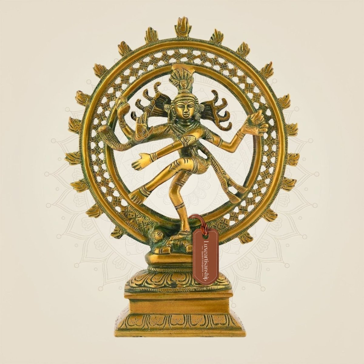 Golden Nataraja Brass Idol