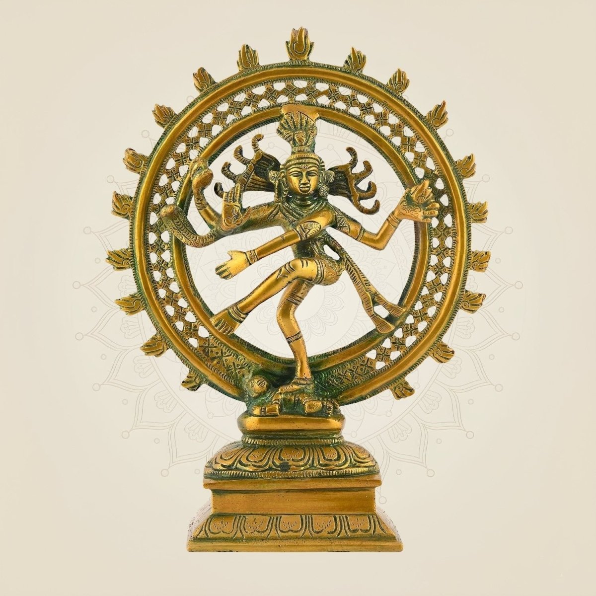 Golden Nataraja Brass Idol