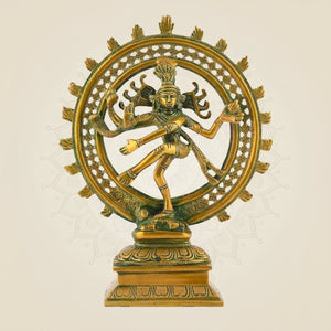 Golden Nataraja Brass Idol