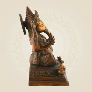 Brass Ganesha Statue - Luxeartisanship