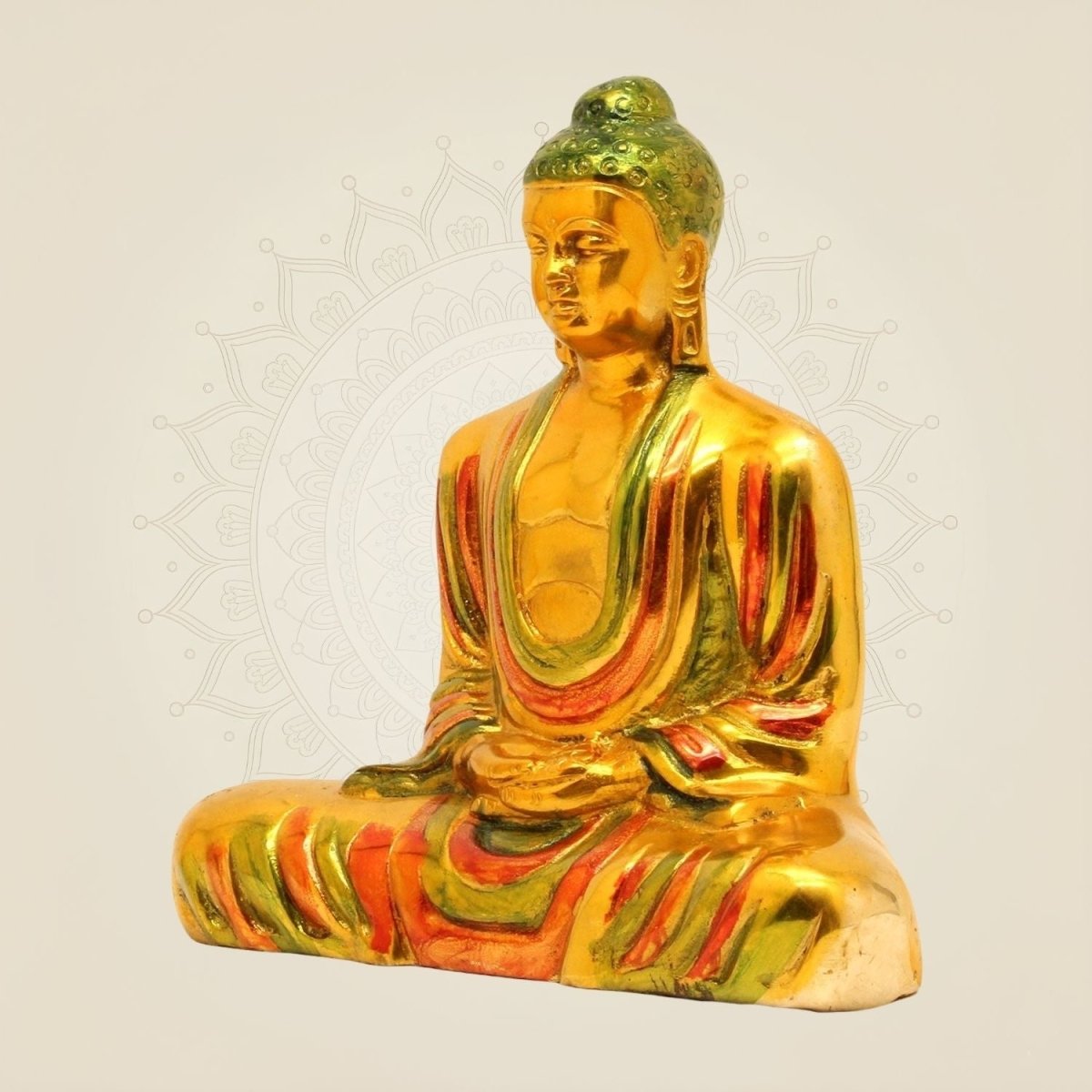 Brass Buddha Idol - Luxeartisanship