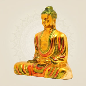 Brass Buddha Idol - Luxeartisanship