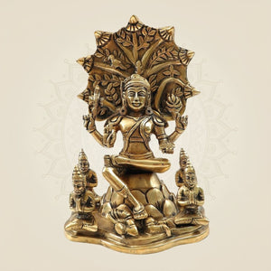 Handcrafted Brass Dakshinamurthy Idol 8.5"